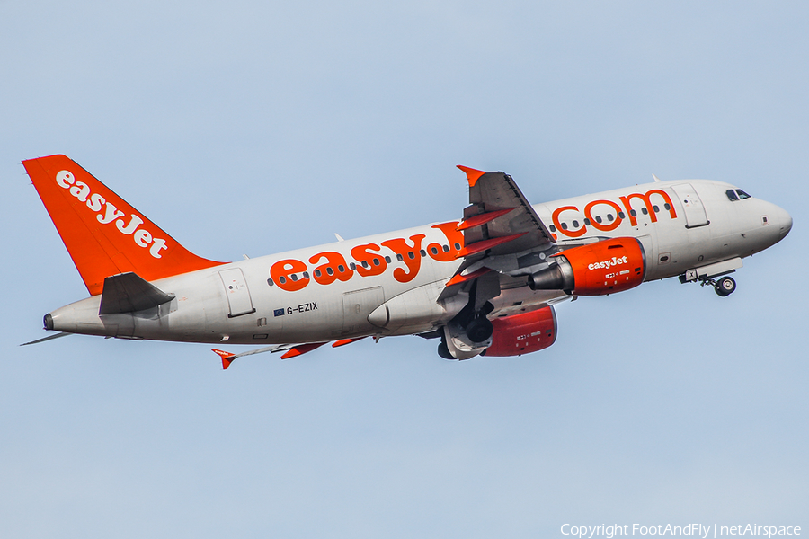 easyJet Airbus A319-111 (G-EZIX) | Photo 148301