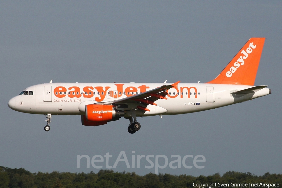 easyJet Airbus A319-111 (G-EZIX) | Photo 19941