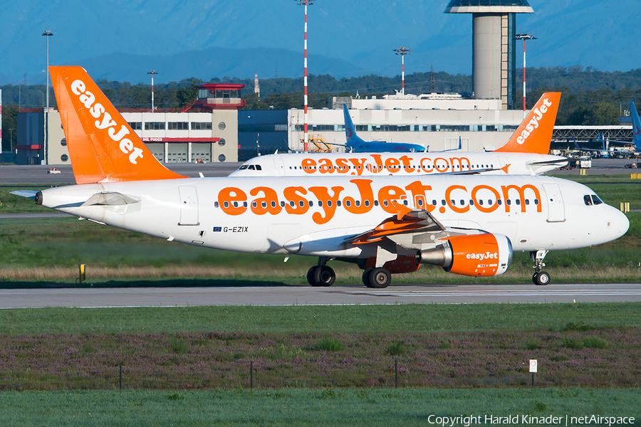 easyJet Airbus A319-111 (G-EZIX) | Photo 292924