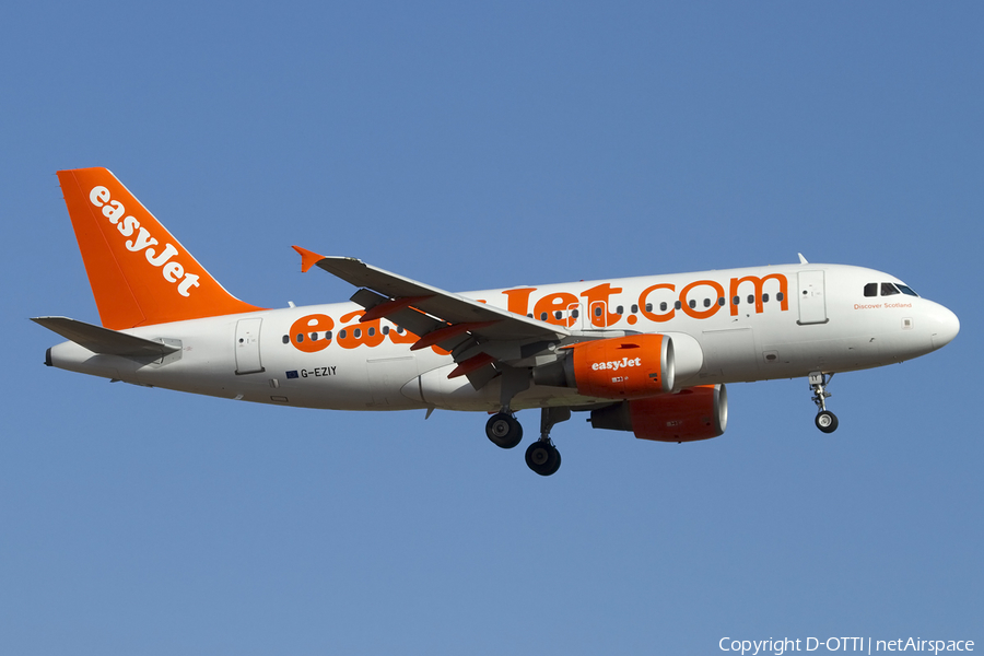 easyJet Airbus A319-111 (G-EZIY) | Photo 414261