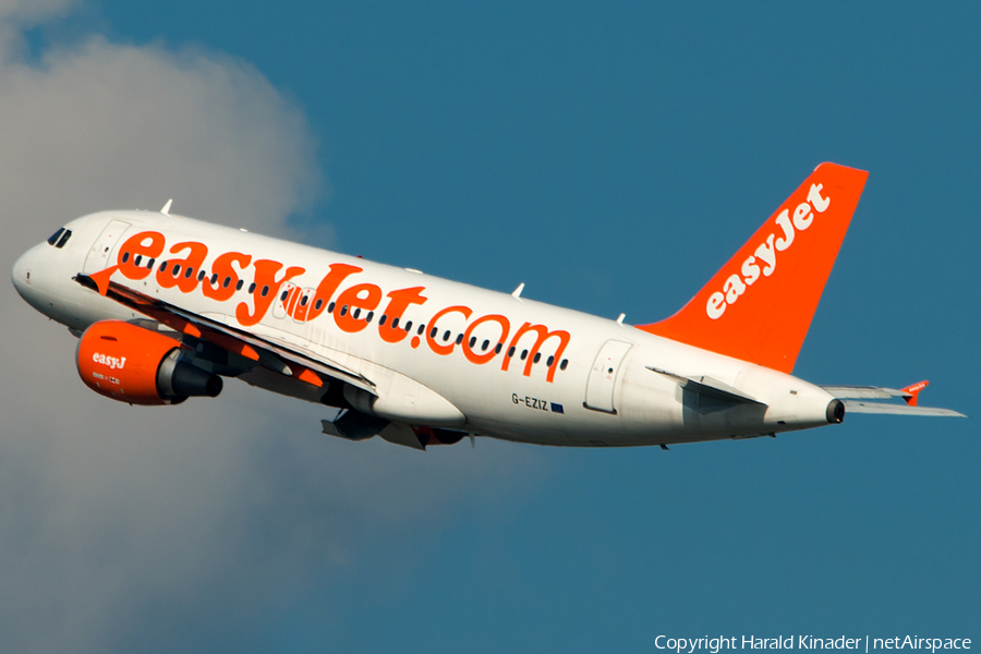 easyJet Airbus A319-111 (G-EZIZ) | Photo 300864