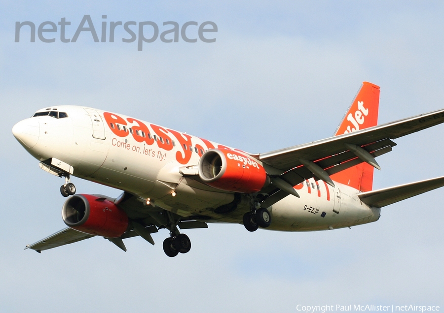 easyJet Boeing 737-73V (G-EZJF) | Photo 3916