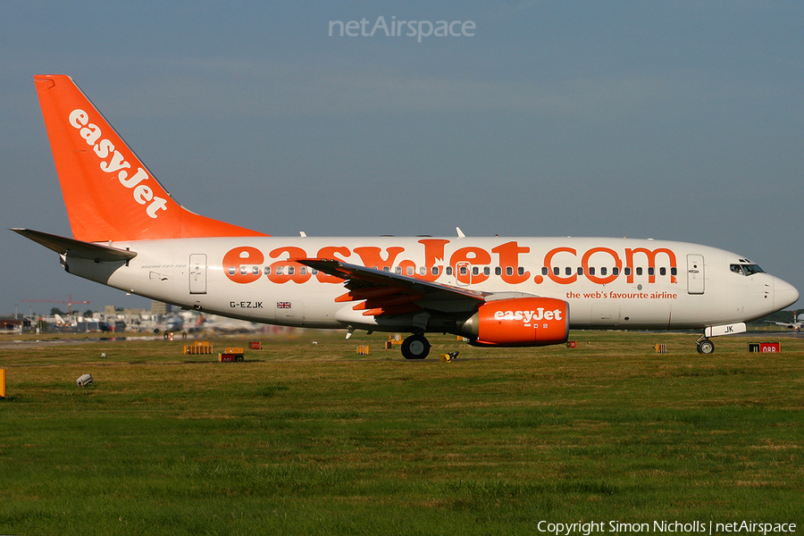 easyJet Boeing 737-73V (G-EZJK) | Photo 23547
