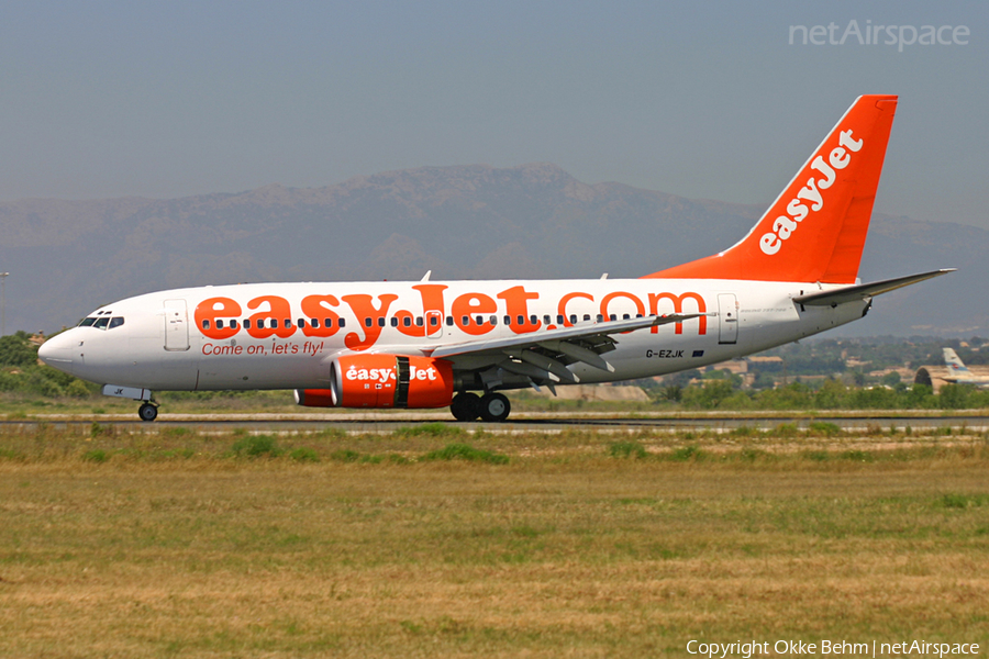 easyJet Boeing 737-73V (G-EZJK) | Photo 39094