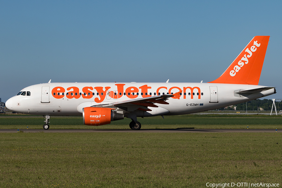 easyJet Airbus A319-111 (G-EZMH) | Photo 166152