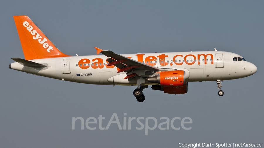 easyJet Airbus A319-111 (G-EZMH) | Photo 230481