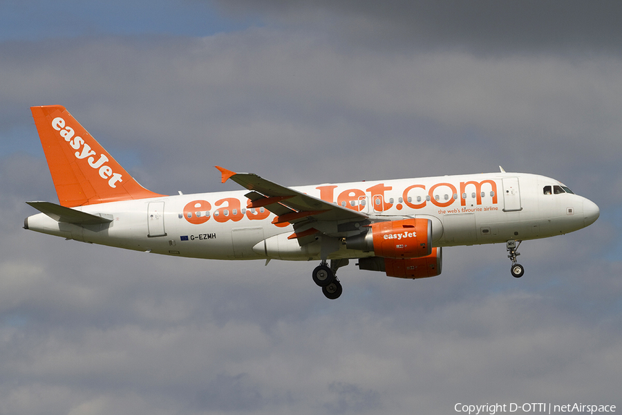 easyJet Airbus A319-111 (G-EZMH) | Photo 313104