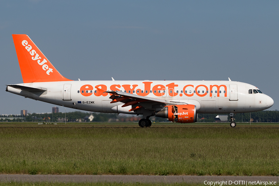 easyJet Airbus A319-111 (G-EZMK) | Photo 167537