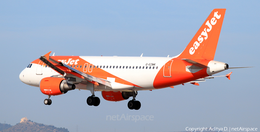 easyJet Airbus A319-111 (G-EZMK) | Photo 355415