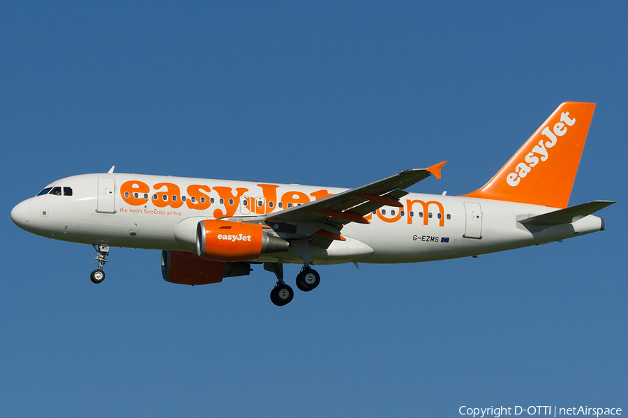 easyJet Airbus A319-111 (G-EZMS) | Photo 202657