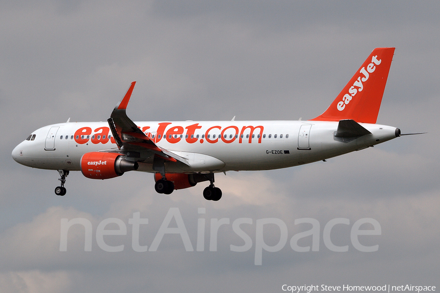 easyJet Airbus A320-214 (G-EZOE) | Photo 110063
