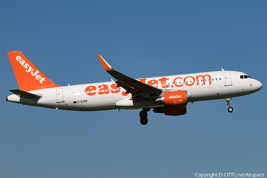easyJet Airbus A320-214 (G-EZOK) | Photo 165732