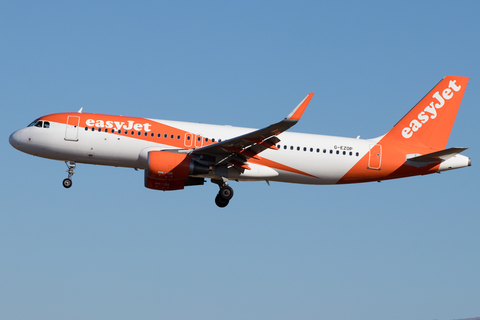 easyJet Airbus A320-214 (G-EZOP) at  Palma De Mallorca - Son San Juan, Spain