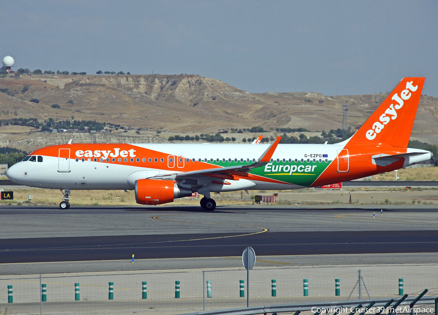 easyJet Airbus A320-214 (G-EZPD) | Photo 187664