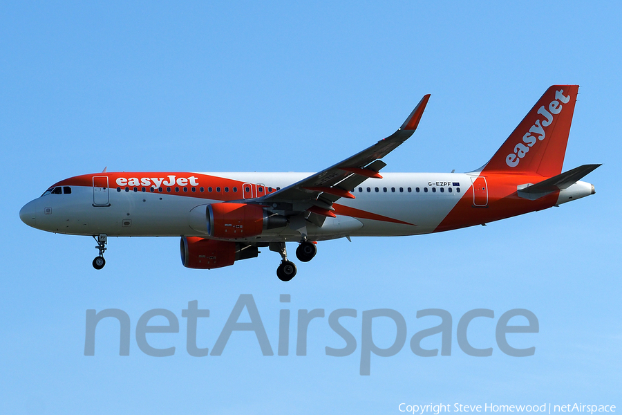 easyJet Airbus A320-214 (G-EZPF) | Photo 174686