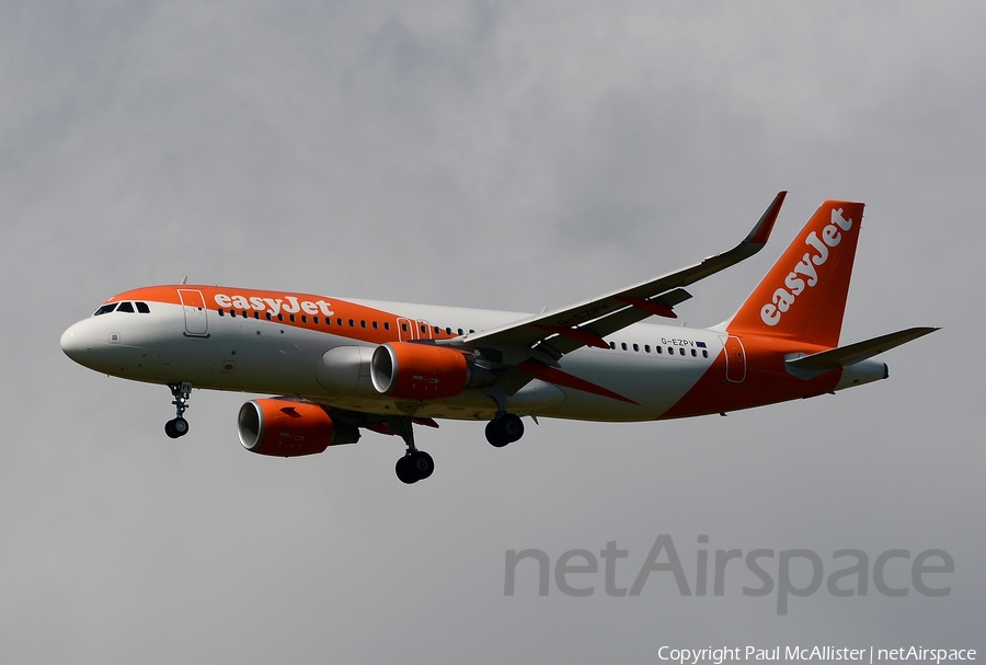 easyJet Airbus A320-214 (G-EZPV) | Photo 176162