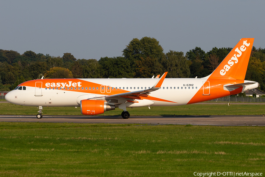 easyJet Airbus A320-214 (G-EZRZ) | Photo 344661