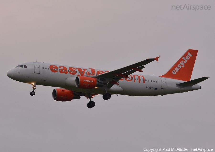 easyJet Airbus A320-214 (G-EZTD) | Photo 76341