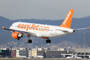 easyJet Airbus A320-214 (G-EZTF) at  Barcelona - El Prat, Spain