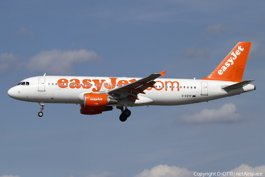 easyJet Airbus A320-214 (G-EZTF) | Photo 413597