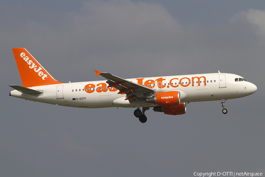 easyJet Airbus A320-214 (G-EZTF) | Photo 288272