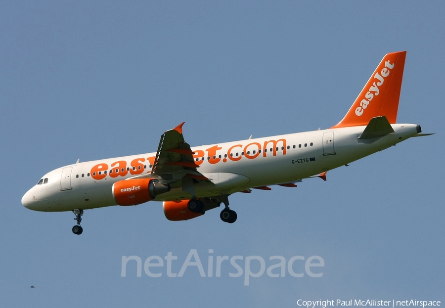 easyJet Airbus A320-214 (G-EZTG) | Photo 3709