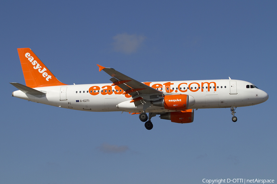 easyJet Airbus A320-214 (G-EZTI) | Photo 327344