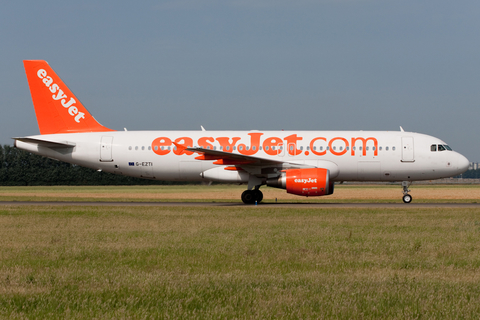 easyJet Airbus A320-214 (G-EZTI) at  Amsterdam - Schiphol, Netherlands