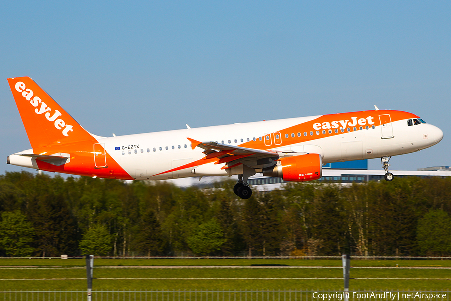 easyJet Airbus A320-214 (G-EZTK) | Photo 148137