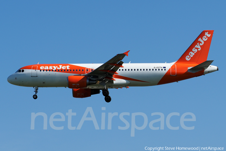 easyJet Airbus A320-214 (G-EZTV) | Photo 174694