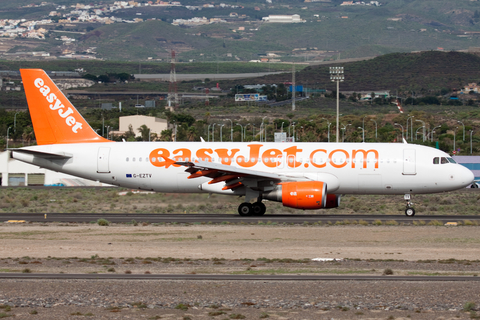 easyJet Airbus A320-214 (G-EZTV) at  Tenerife Sur - Reina Sofia, Spain