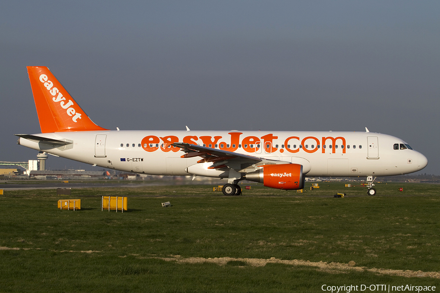 easyJet Airbus A320-214 (G-EZTW) | Photo 288472