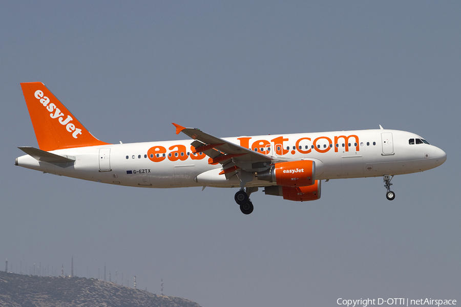 easyJet Airbus A320-214 (G-EZTX) | Photo 316165