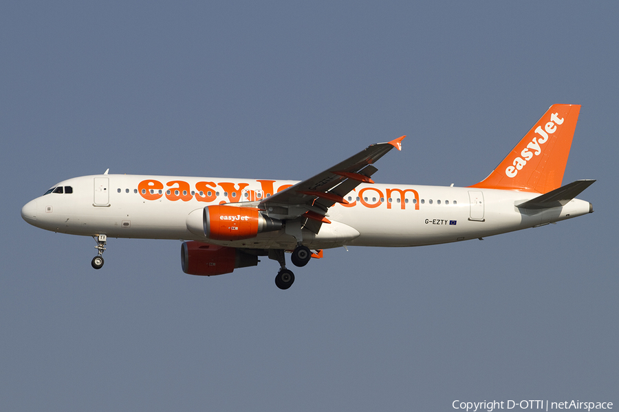easyJet Airbus A320-214 (G-EZTY) | Photo 394174