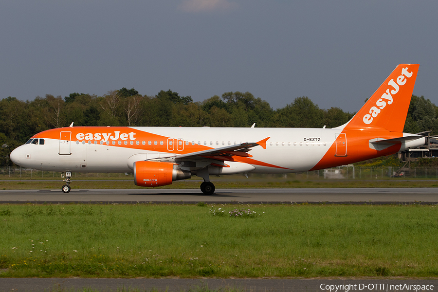 easyJet Airbus A320-214 (G-EZTZ) | Photo 345014