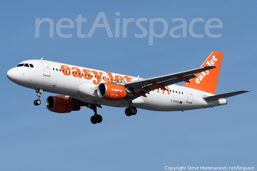 easyJet Airbus A320-214 (G-EZUD) | Photo 153810