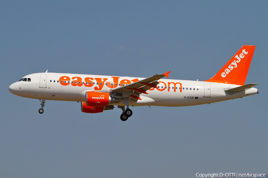 easyJet Airbus A320-214 (G-EZUF) | Photo 366720