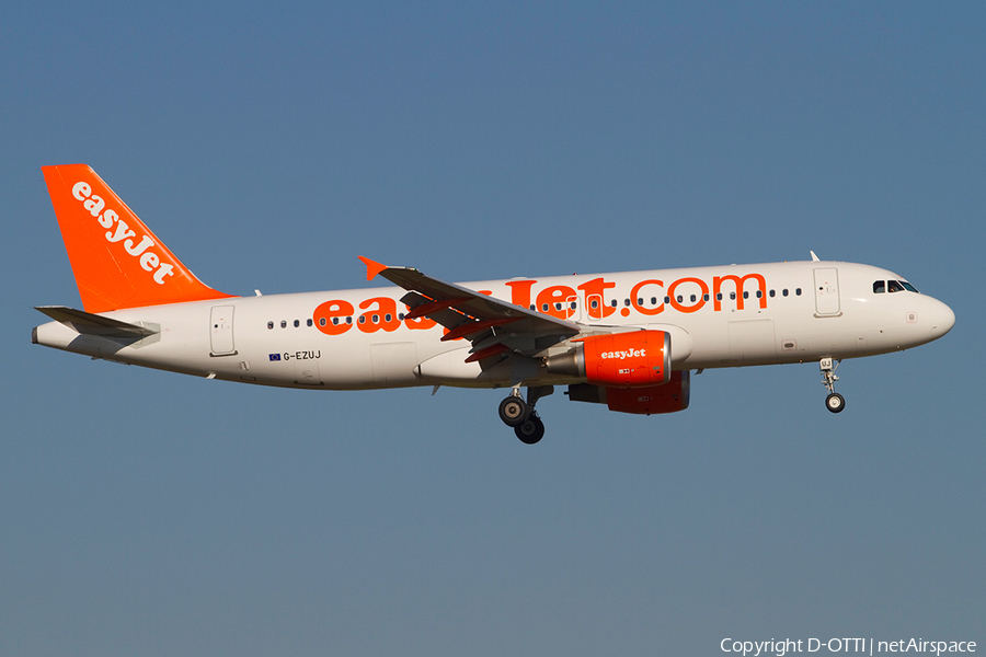 easyJet Airbus A320-214 (G-EZUJ) | Photo 371496