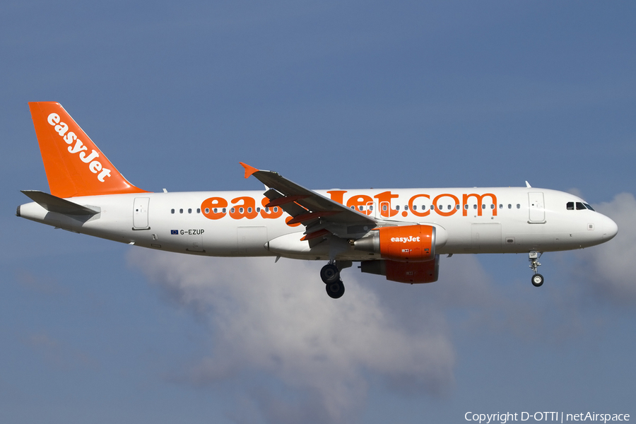 easyJet Airbus A320-214 (G-EZUP) | Photo 404393