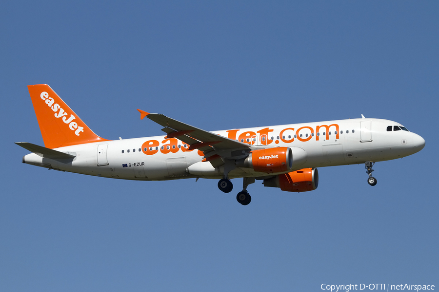 easyJet Airbus A320-214 (G-EZUR) | Photo 412778