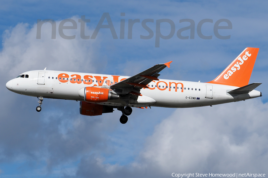 easyJet Airbus A320-214 (G-EZWB) | Photo 149812