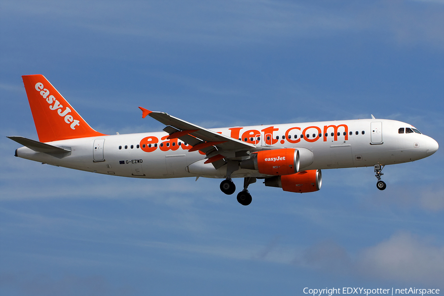 easyJet Airbus A320-214 (G-EZWD) | Photo 275420