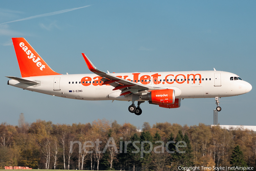 easyJet Airbus A320-214 (G-EZWG) | Photo 60331
