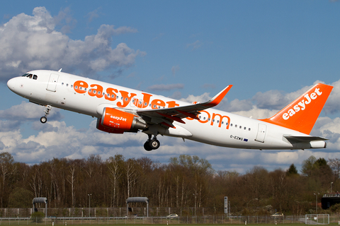 easyJet Airbus A320-214 (G-EZWG) at  Hamburg - Fuhlsbuettel (Helmut Schmidt), Germany