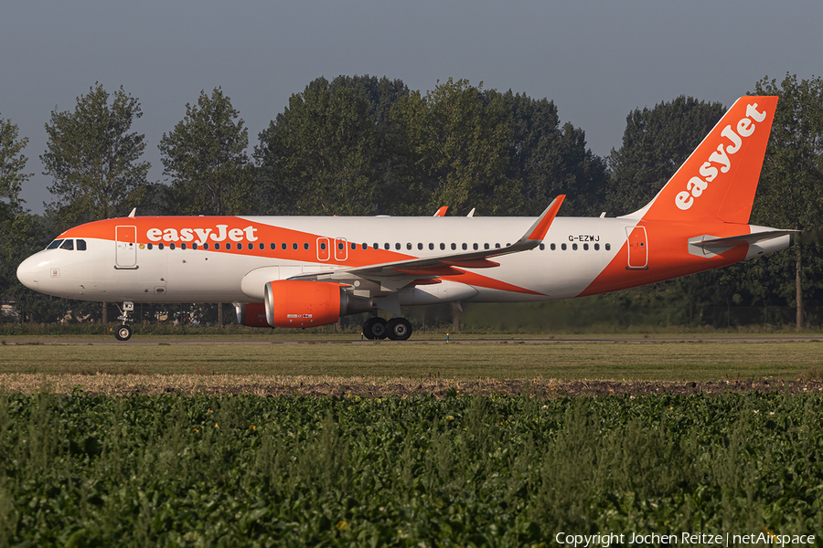 easyJet Airbus A320-214 (G-EZWJ) | Photo 345807