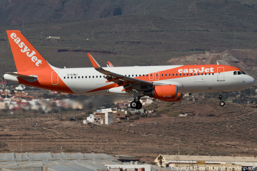 easyJet Airbus A320-214 (G-EZWJ) | Photo 413020