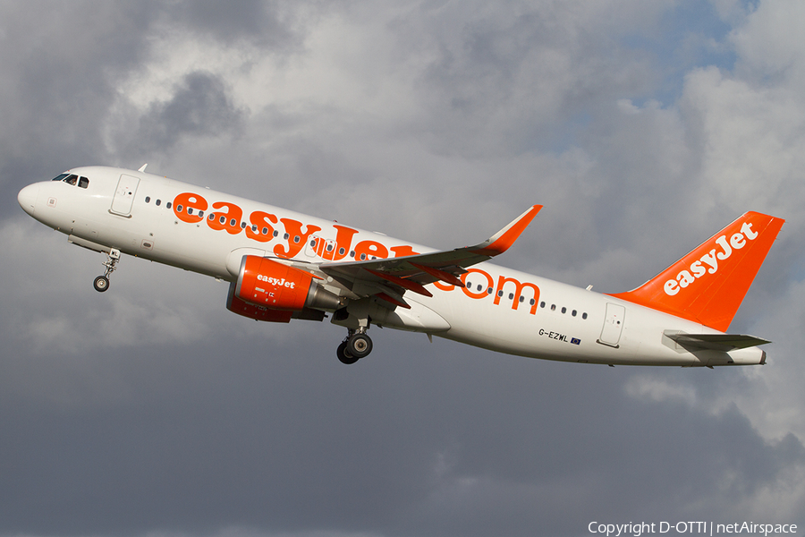 easyJet Airbus A320-214 (G-EZWL) | Photo 513126