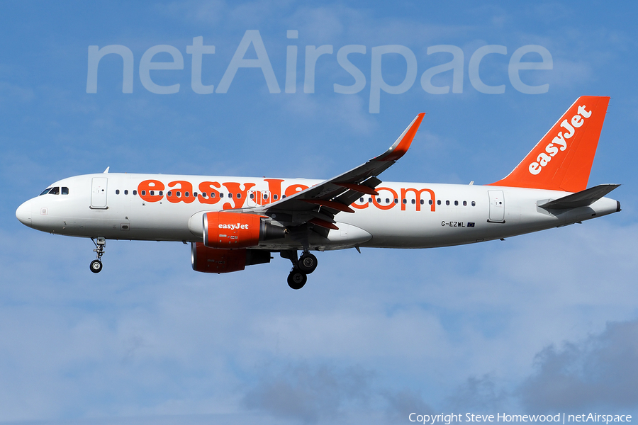 easyJet Airbus A320-214 (G-EZWL) | Photo 149814