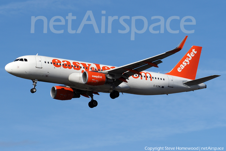 easyJet Airbus A320-214 (G-EZWL) | Photo 153815
