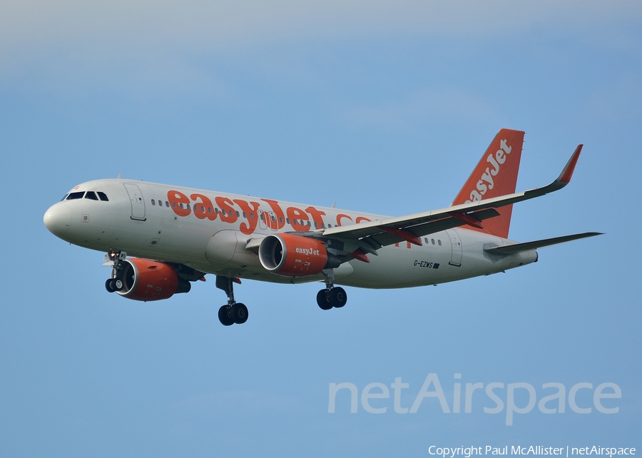 easyJet Airbus A320-214 (G-EZWS) | Photo 117072